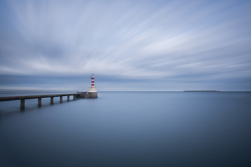 Obraz premium Amble Pier in Northumberland.