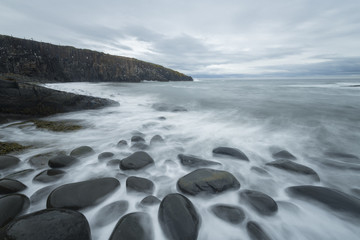 Cullernose Point in Northumberland.