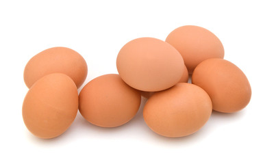 eggs stack isolated on a white background