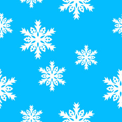 Seamless pattern with with snowflakes. Background for gift wrapping. Decoration fabric. Wallpaper design