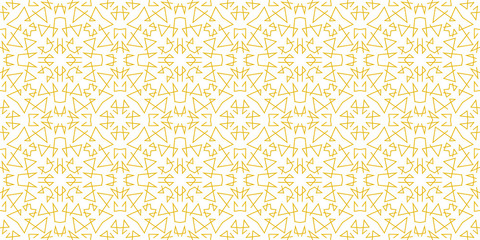 Golden texture. Seamless geometric pattern. Golden background. Vector seamless pattern. Abstract geometric pattern. Vector eps 10.