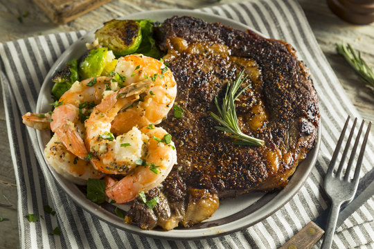 Gourmet Homemade Steak And Shrimp