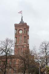 BERLIN, GERMANY.2 November 2017: Red City Hall of Berlin.