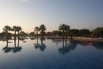 Obraz premium Aurore et repos - Marrakech - Maroc