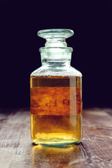 apothecary bottle with potion or tincture