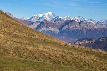 Vue sur le Mont-Blanc