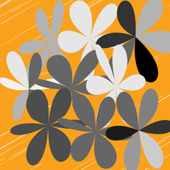  Abstract Whimsical Flower Background