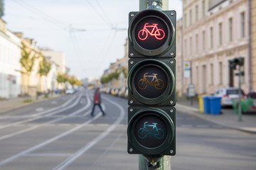 Traffic light for bikes