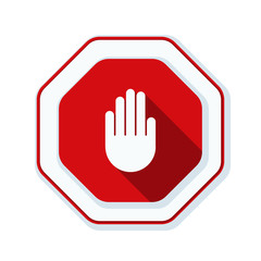 Hand Block ADS sign illustration