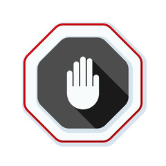 Hand Block ADS sign illustration