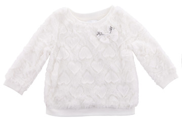 Fototapeta premium Baby sweater with faux fur