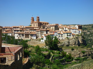 Fototapeta na wymiar Villarluengo, localidad de Teruel (España) perteneciente a la comarca de Maestrazgo, Aragón