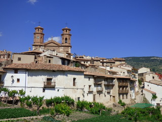 Obraz premium Villarluengo, localidad de Teruel (España) perteneciente a la comarca de Maestrazgo, Aragón