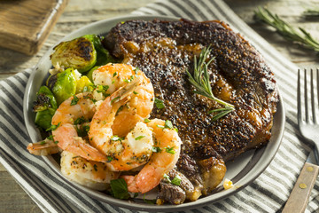 Gourmet Homemade Steak and Shrimp