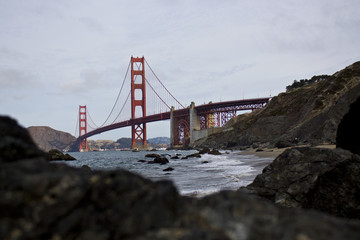 The Golden Gate Bridge from Rocks