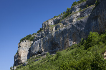 Cliffs of Baume-les-messieurs, Jura, Franche-Comte, France