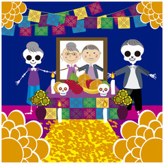 Naklejka premium day of the dead 16