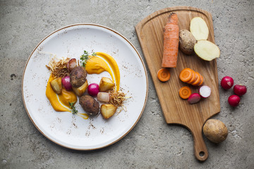 potato dish with vegetables