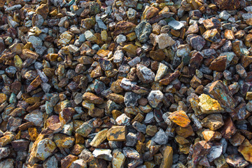 Colored rocks texture