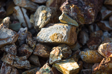 Colored rocks texture