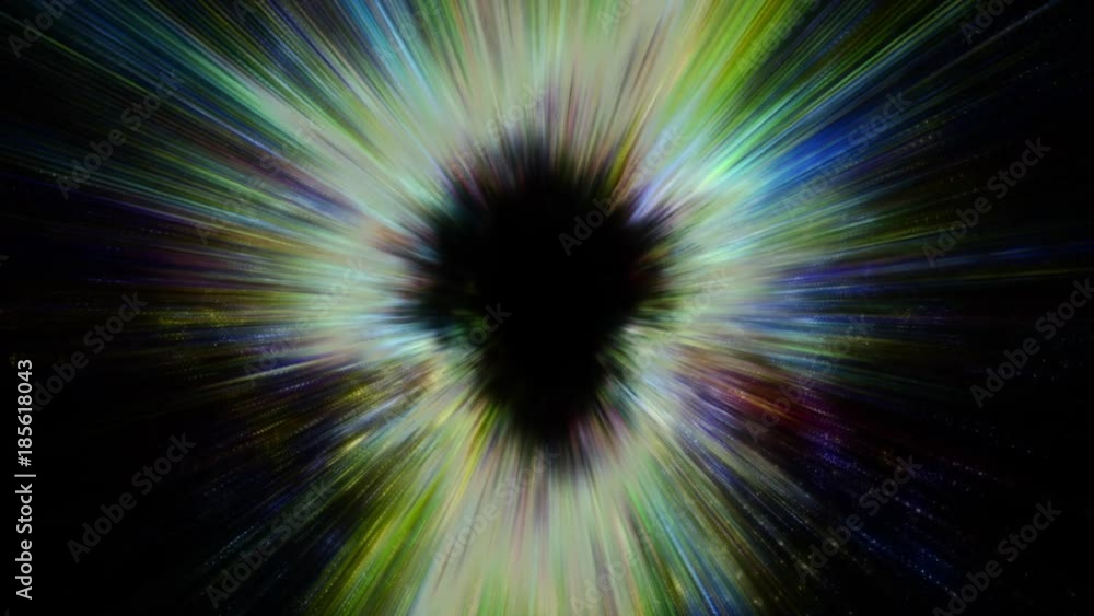 Canvas Prints space 2315: light streams into a black hole in space (loop).