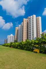 KOLKATA, INDIA - OCTOBER 31, 2016: Residential buildings of Uniworld City complex in Kolkata, India