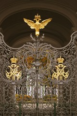 Old architecture of Saint-Petersburg, Russia. Color photo.