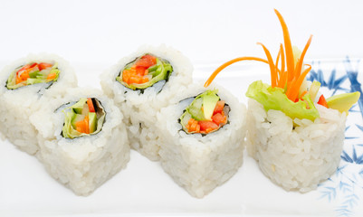 vegetarian sushi rolls