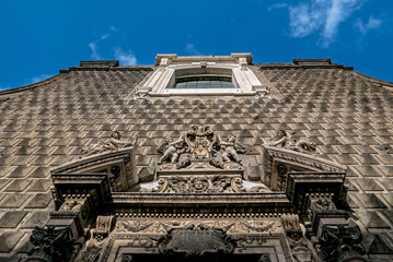 Facciata della chiesa del Gesù nuovo a Napoli