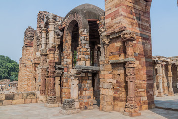 Ruins of Qutub complex in Delhi, India.