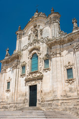 Fototapeta na wymiar Kirchenfassade in Matera