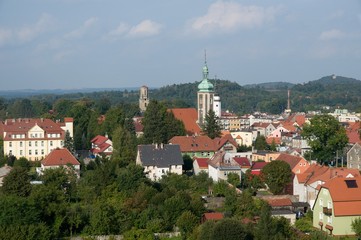Fototapeta premium Historic town Mirsk Friedeberg, Lower Silesia, Poland