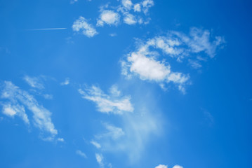 Blue sky and white clouds