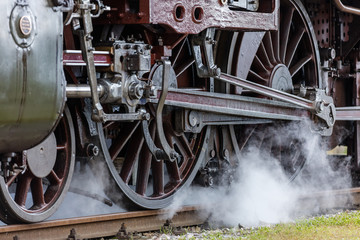 Dampflok Antrieb Details