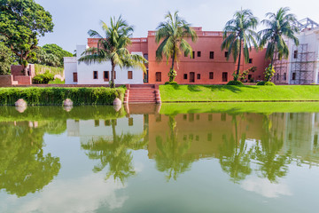 Fototapeta premium Sadarbari (Sardar Bari) Rajbari palace, Folk Arts Museum in Sonargaon town, Bangladesh.