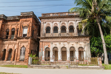 Ruined houses in historic city Panam (Panam Nagor), Bangladesh