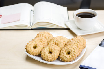 A break at work - time for something sweet.