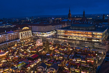 Obraz premium Striezelmarkt Dresden