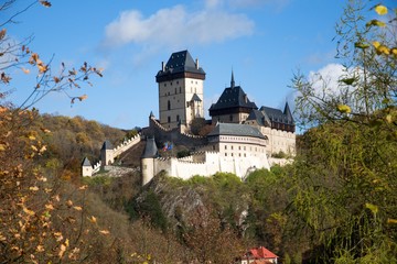 Royal castle Karlstejn in the Central Bohemia, Czech republic