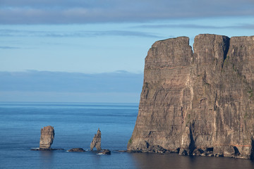 Fototapeta premium Faroe island, Risin og kellingin, Eiði , Eysturoy