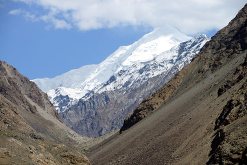 Afghan Wakhan valley as seen from the Tajik border, Pamir Mountain Range, Tajikistan