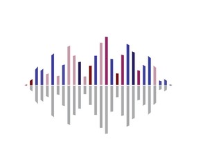 sound wave ilustration logo