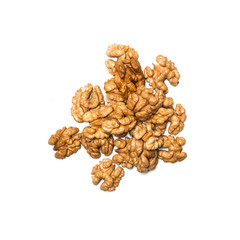 Walnuts isolated on white background