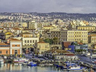 Fototapeta premium Harbour of Catania, Sicily