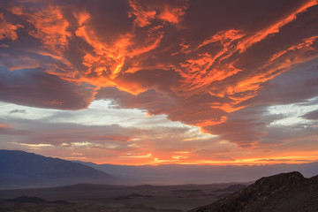 Sunset over Death Valley National Park