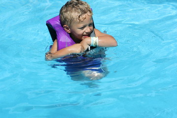 Boy Swimming