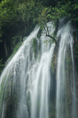 waterfall in the forest of thailand named tee lor su waterfall