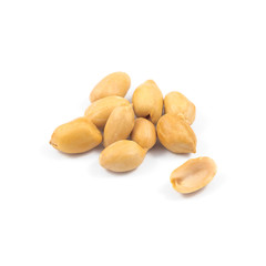 Peanuts isolated on white background