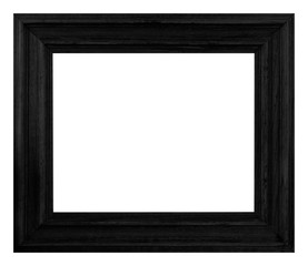 black frame isolated on white background.