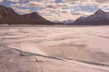 Winter at Abraham Lake